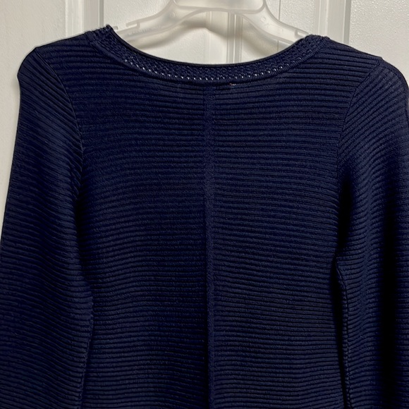 Eclipse Dark Blue Rayon Blend Long Sleeve Tunic Sweater Size S Red Label NWT - Picture 5 of 6